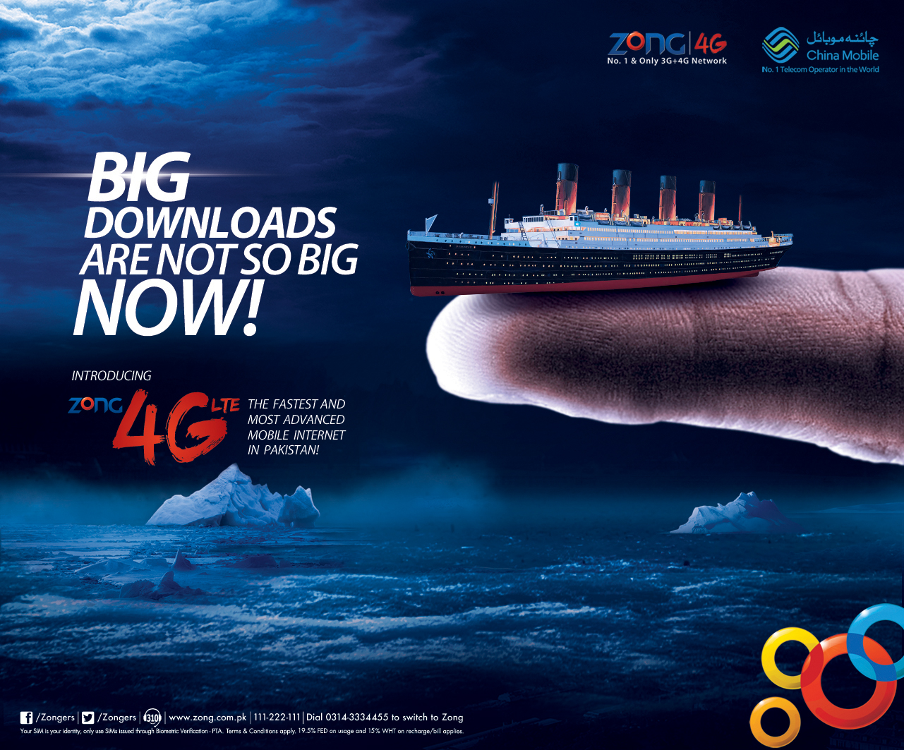 Zong 4G — Big Downloads Launch Campaign
